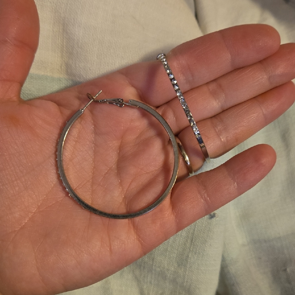 Elegant Silver Hoop Earrings